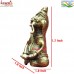 Book Reading Ganesha - Dhokra Miniature Sculpture