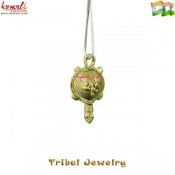 Turtle Pendant - Dhokra Tribal Jewelry