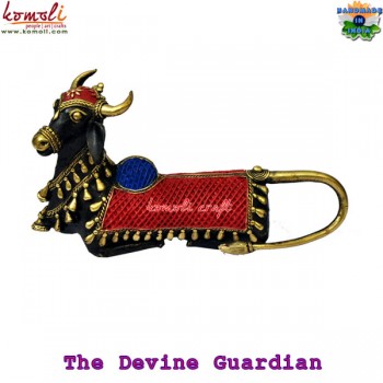 Nandi - "The Bull" - Colorful Dhokra Sculpture