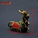 Symbol of Devotion - "Nandi" - Colorful Dhokra Artifact Lost Wax Casting Statue