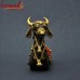 Symbol of Devotion - "Nandi" - Colorful Dhokra Artifact Lost Wax Casting Statue