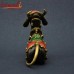 Symbol of Devotion - "Nandi" - Colorful Dhokra Artifact Lost Wax Casting Statue