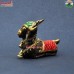 Colorful Dhokra - Angry Nandi (Small - 6 Inch)