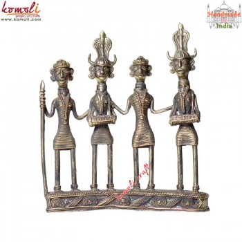 Tribal Dance - Dhokra Home Decorative Piece