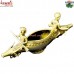 Power Play 2 Headed Boat - Dhokra Sculpture Home Decor Piece