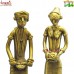 Tribal Musical Couple - Dhokra Statue