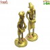 Tribal Musical Couple - Dhokra Statue