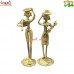 The Farmer Family - Tribal Couple with Child - Lost Wax Casting Artwork