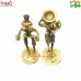 Returning Home - Tribal Couple with Child - Handmade Metal Sculpture Lost Wax Casting