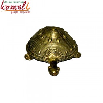 Lucky Charm Tortoise - Dhokra Art Home Decoration Paper Weight