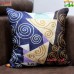 Geometry of Spirals and Triangles  - All Over Embroidered Cushion Covers - Throw Pillow Cover