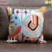 Wheels of Life - All Over Embroidered Cushion Covers - Throw Pillow Cover - Many Sizes