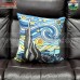 Wave Design Abstract Art - Embroidery Cushion Throw Pillow Cover