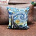 Wave Design Abstract Art - Embroidery Cushion Throw Pillow Cover