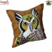 Brown Owl - All Over Embroidery Handmade Cushion Throw Pillow Covers for Home Decoration