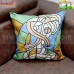 Hugging Couple Embroidery Cushion Covers - Throw Pillow Cover