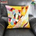 Mustard Patch Abstract Modern Handmade Cushion Cover