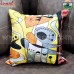 Yellow Abstract - All Over Embroidery Handmade Cushion Cover - Throw Pillow Cover