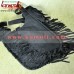 Leather suede Oversize Embroidery Bag with Frills
