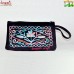 Rough Suede Leather Embroidered Hand Pouch - Variety of Designs Available