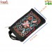 Suede Leather Hand Pouch - Embroidered Pouch of Custom Colors
