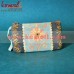 College Pouch with an Orange Flower Embroidery Work