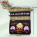 Multi Pocket Floral Design - Split Suede Leather Soft Embroidery Sling Bag