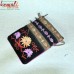 Multi Pocket Floral Design - Split Suede Leather Soft Embroidery Sling Bag