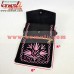 Leather Suede Black Cross Body Bag Embroidery Work