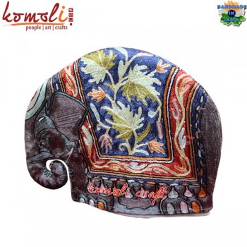 Elephant Design - All Over Embroidery Handmade Teapot Cover Cozy Warmer