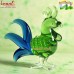 Popinjay Cockatoo - Glass Animal Figurine Statue for Home Decoration Crafting