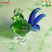 Popinjay Cockatoo - Glass Animal Figurine Statue for Home Decoration Crafting