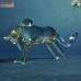 Charging Bull - Glass Desk Decor Handmade Sculpture