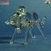 Charging Bull - Glass Desk Decor Handmade Sculpture