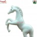 Precision By Hands - Small White Wild Horse - Home Decoration Boro Glass Handmade Artwork