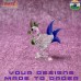 Popinjay Cockatoo - Glass Bird Figurine - Customized Color Combination Available