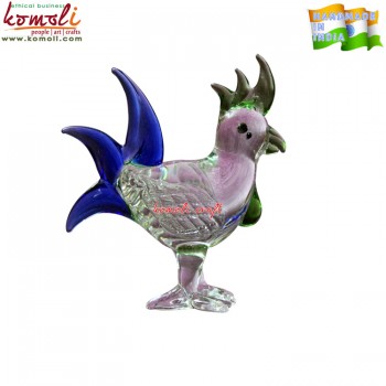 Popinjay Cockatoo - Glass Bird Figurine - Customized Color Combination Available