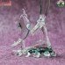 Transparent Boro Glass Dolphin With Green Touch - Handmade Glass Sculpture