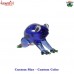 Miniature Blown Working Glass Art Figurine of Blue Frog, Custom Designs Color Glass Figurines available