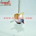 Cute Little Hanging Blown Working Glass Bird Christmas Ornament