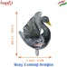 Glass Black Swan Handmade Christmas Ornaments, customization available