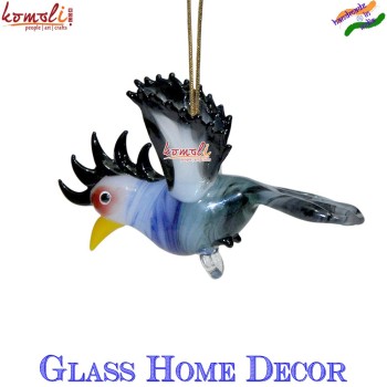 Blue Glass Blownworking Figurines, Custom Glass Birds Animals