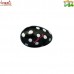 Black Polka Dots Tiny Boro Glass Easter Egg with Complimentary Stand