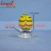 Yellow with Black Stripes Handmade Art Glass Easter Egg - Custom Design Available