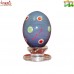 Red Polka Dots On Purple Base - Decorative Glass Easter Egg - Custom Design