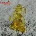 Pitambari Yellow Crystal Glass Ganesha Murti Idol Statue for Home Decoration