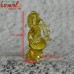 Pitambari Yellow Crystal Glass Ganesha Murti Idol Statue for Home Decoration