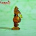 Lite Brown Glass Crystal Ganesha with Base Indian Wedding Return Gift