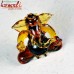 Amber Color Glass Ganesha Idols For Car Wedding Favors Giveaways Return Gifts