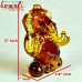 Amber Color Glass Ganesha Idols For Car Wedding Favors Giveaways Return Gifts